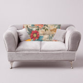 Kleurrijke rustieke bloem fleece deken