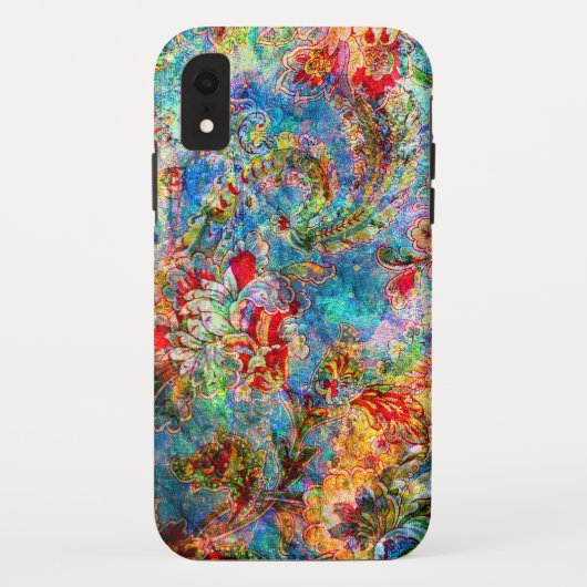 Kleurrijke rustieke bloemen patroon 2 Case-Mate iPhone case (Achterkant)