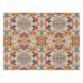 Kleurrijke rustieke bloemen tafelkleed (Voorkant (Horizontaal))