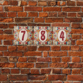 Kleurrijke rustieke bloemen  tegeltje