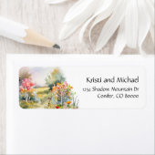 Kleurrijke rustieke Herfst | Label retouradres (Insitu)