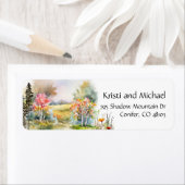 Kleurrijke rustieke Herfst | Label retouradres (Insitu)