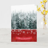 Kleurrijke  rustieke vrolijke kerstvakantie kaart (Gele Bloem)