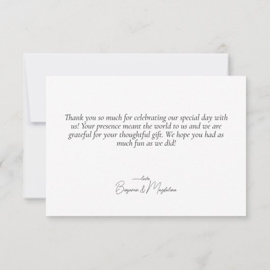 Kleurrijke rustieke Wildflowers Script Dank u kaar Kaart (Achterkant)