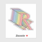 Kleurrijke RX - Leuke apothekers Sticker (Vel)