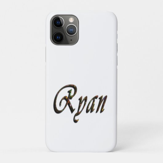 Kleurrijke Ryan Naam Ontwerp, Case-Mate iPhone Case (Achterkant)