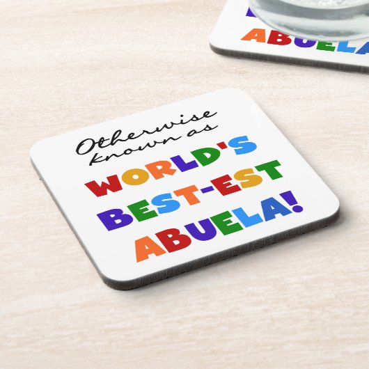 Kleurrijke sabuela drankjes onderzetter (Linkerzijde)