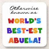 Kleurrijke sabuela drankjes onderzetter (Voorkant)