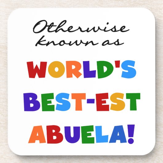 Kleurrijke sabuela drankjes onderzetter (Voorkant)