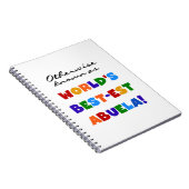 Kleurrijke sabuela notitieboek (Rechterzijde)