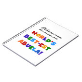 Kleurrijke sabuela notitieboek (Linkerzijde)