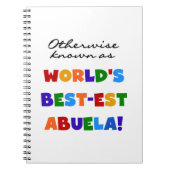 Kleurrijke sabuela notitieboek (Voorkant)