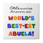 Kleurrijke sabuela tegeltje (Voorkant)