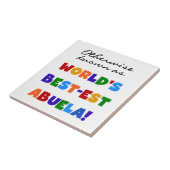 Kleurrijke sabuela tegeltje (Zijkant)