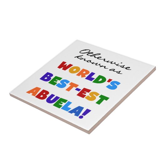 Kleurrijke sabuela tegeltje (Zijkant)