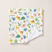 Kleurrijke safari giraffen dierlijk schattig oerwo bad handdoek (Wasdoekje)