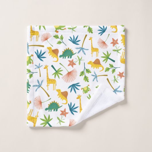 Kleurrijke safari giraffen dierlijk schattig oerwo bad handdoek (Wasdoekje)