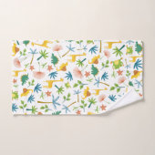 Kleurrijke safari giraffen dierlijk schattig oerwo bad handdoek (Handdoek)