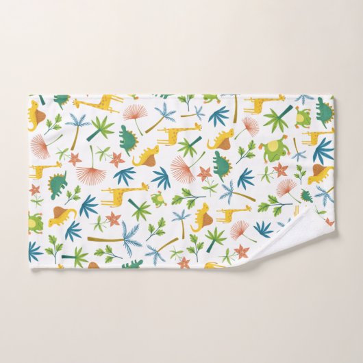 Kleurrijke safari giraffen dierlijk schattig oerwo bad handdoek (Handdoek)