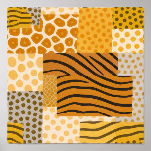 Kleurrijke Safari Print Composiet Tapijt