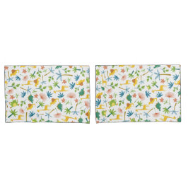 Kleurrijke safari schattige oerwouden dierentuin b kussensloop