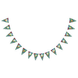 Kleurrijke Safari Thema Verjaardag Busy Bunting Vlaggetjes