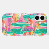 Kleurrijke Saguaro Cacti Persoonlijk Case-Mate iPhone Case (Achterkant (horizontaal))
