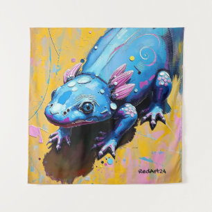 Kleurrijke Salamander Muurkunst – Bedreigde Amfibi Wandkleed