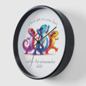 Kleurrijke Salamanders doen de Salamander Slide (Hoek)