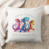 Kleurrijke Salamanders doen de Salamander Slide Kussen (Deken)