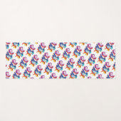 Kleurrijke Salamanders doen de Salamander Slide Yogamat (Voorkant (horizontaal))