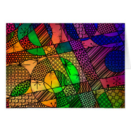 Kleurrijke Samenvatting met Texturen & Patronen