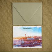 Kleurrijke San Antonio Texas Panorama Uitzicht Briefkaart