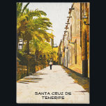 Kleurrijke Santa Cruz de Tenerife olieverf Magneet<br><div class="desc">Kleurrijke Santa de Cruz de Tenerife Spanje Magnet die de prachtige architectuur van de stad op het Canarische eiland beschikt. Perfect als reissouvenir en cadeau idee voor elke toerist van de Canarische reisbestemming. Aanpassen en nu kopen.</div>