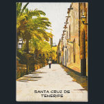 Kleurrijke Santa Cruz de Tenerife olieverf Magneet<br><div class="desc">Kleurrijke Santa de Cruz de Tenerife Spanje Magnet die de prachtige architectuur van de stad op het Canarische eiland beschikt. Perfect als reissouvenir en cadeau idee voor elke toerist van de Canarische reisbestemming. Aanpassen en nu kopen.</div>