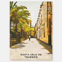 Kleurrijke Santa Cruz de Tenerife olieverf