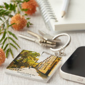 Kleurrijke Santa Cruz de Tenerife olieverf Sleutelhanger (Voorkant Rechts)