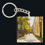 Kleurrijke Santa Cruz de Tenerife olieverf Sleutelhanger<br><div class="desc">Kleurrijke Santa de Cruz de Tenerife Spanje Acryl Sleutelhanger die de architectuur van de stad op het Canarische eiland kenmerkt. Perfect geweldig als een reissouvenir en cadeau-idee voor elke toerist van de Canarische reisbestemming. Aanpassen en nu kopen.</div>