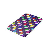 Kleurrijke Santa Hats Small Bath Mat (Gekanteld)