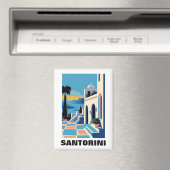 Kleurrijke Santorini Griekenland Architectuur Schi Magneet (Insitu (Vaatwasser))