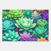 kleurrijke sappige groen Verjaardag Inpakpapier Vel (Voorkant 3)