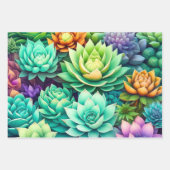 kleurrijke sappige groen Verjaardag Inpakpapier Vel (Voorkant 2)