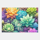 kleurrijke sappige groen Verjaardag Inpakpapier Vel (Voorkant)