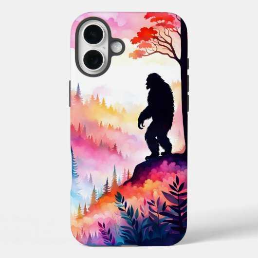 Kleurrijke Sasquatch op Ridge met uitzicht op het Case-Mate iPhone Case (Achterkant)