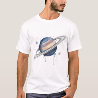 Kleurrijke Saturnus T-shirt