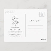 Kleurrijke Save The Date Briefkaart (Achterkant)