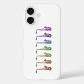 Kleurrijke Saxofoon Regenboog Case-Mate iPhone Case (Achterkant)
