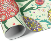 Kleurrijke Scandinavische paaseieren Cadeaupapier (Rol Hoek)