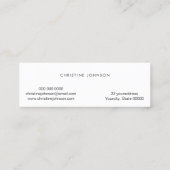 kleurrijke schaar op FAUX glitter pastel Mini Visitekaartje (Achterkant)