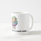 Kleurrijke schapenillustratie koffiemok (Voorkant rechts)